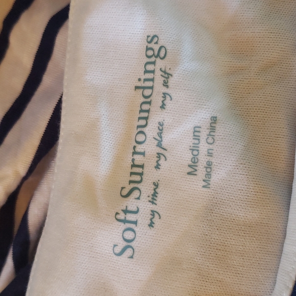 Soft Surroundings Here To Infinity Striped Maxi Dress sz M Women's - Picture 4 of 6